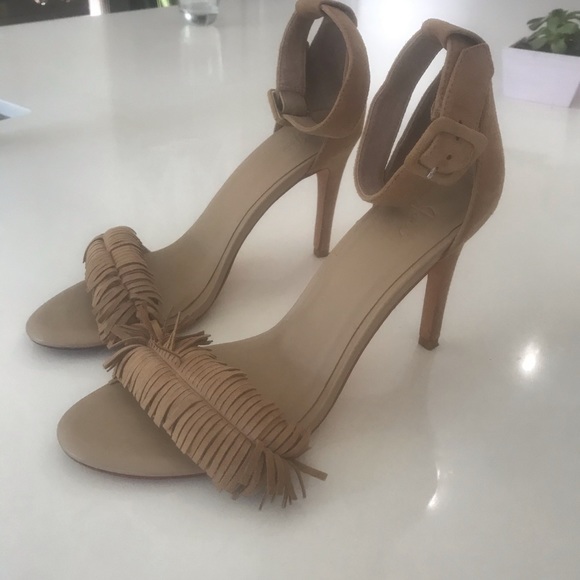 Joie Pippi Fringe Suede Sandals - Picture 2 of 7